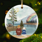 Personalized Christmas Ornament for Dog Lovers - Custom Pet and Owner Memorial Gift