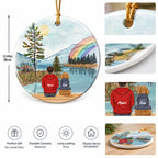 Personalized Christmas Ornament for Dog Lovers - Custom Pet and Owner Memorial Gift