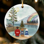 Personalized Christmas Ornament for Dog Lovers - Custom Pet and Owner Memorial Gift