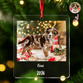 Keep Their Christmas Smile Forever,Personalized Pet Photo Christmas Ornament Gift For Dog Cat Mom,Dad,Pet Lover