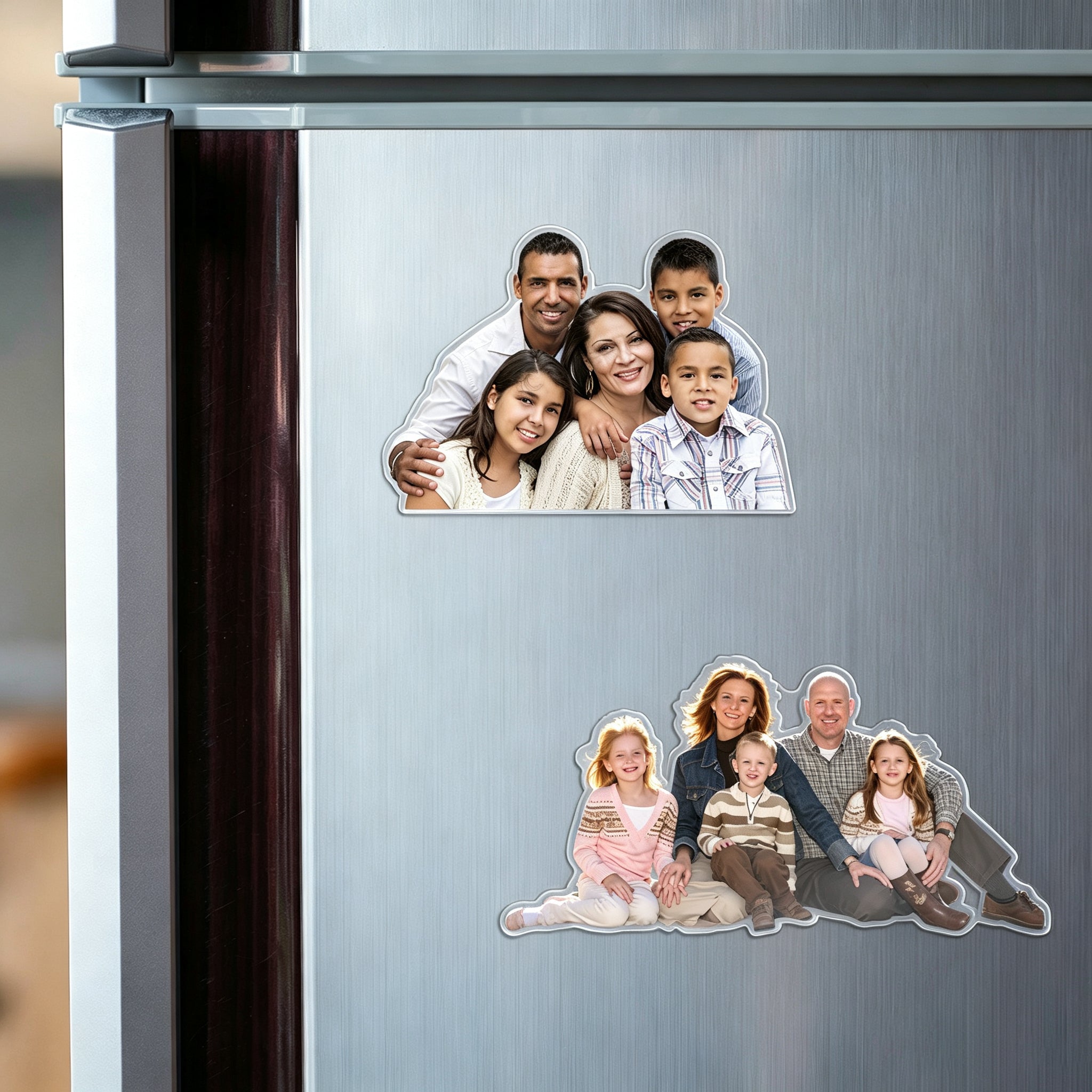 Custom Family Photo Acrylic Fridge Magnet Gift For Family