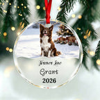 Always Be Loved-Personalized Pet Photo Memorial Christmas Ornament