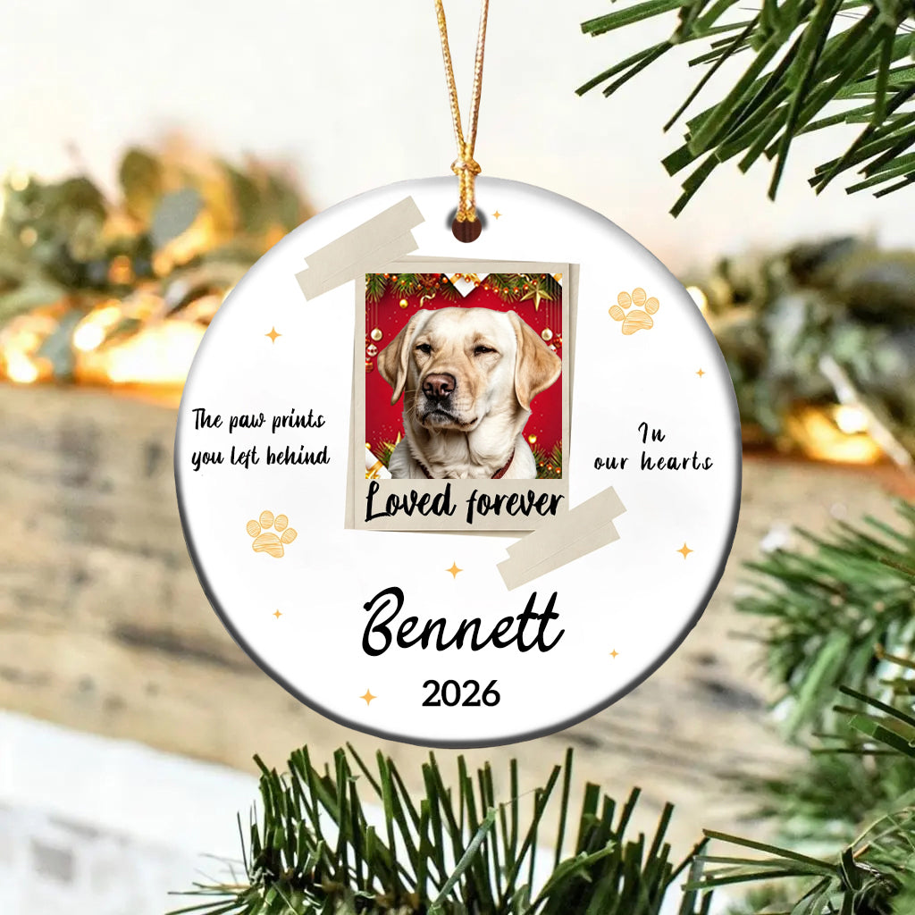 Custom Dog Cat Photo Ornament,Personalized Memorial Christmas Ornament For Pet Lovers,Dad,Mom