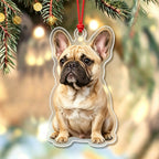 Custom Dog Photo Acrylic Ornament,Christmas Gift For Dog Mom,Dad,Pet Lovers