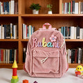 Personalized  Name Knitted Backpack For Kids Back To School