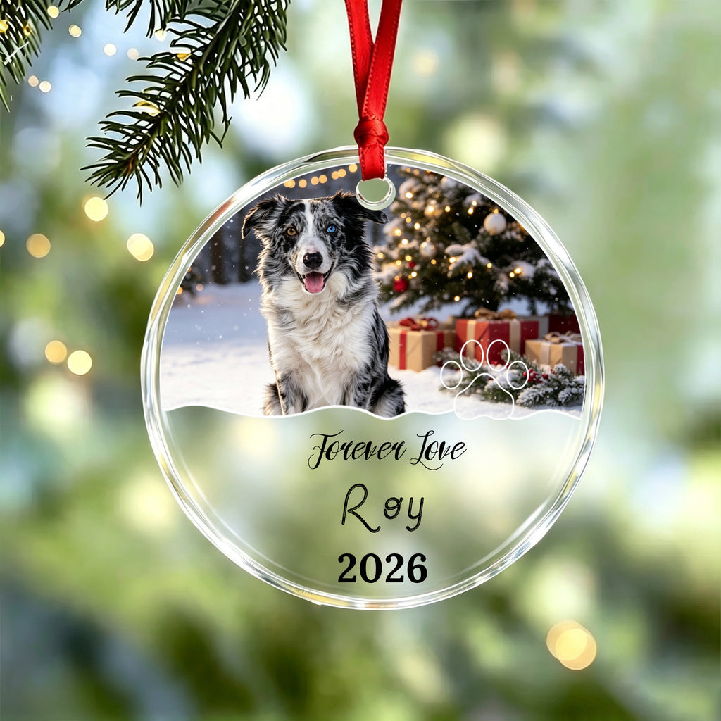 Always Be Loved-Personalized Pet Photo Memorial Christmas Ornament