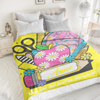Personalized Name Soft Throw Student Blanket For Back to School