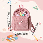 Personalized  Name Knitted Backpack For Kids Back To School
