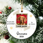 Custom Dog Cat Photo Ornament,Personalized Memorial Christmas Ornament For Pet Lovers,Dad,Mom