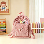 Personalized  Name Knitted Backpack For Kids Back To School