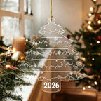 Personalized Pet Photo Christmas Tree Ornament For Dog Cat Pet Lovers