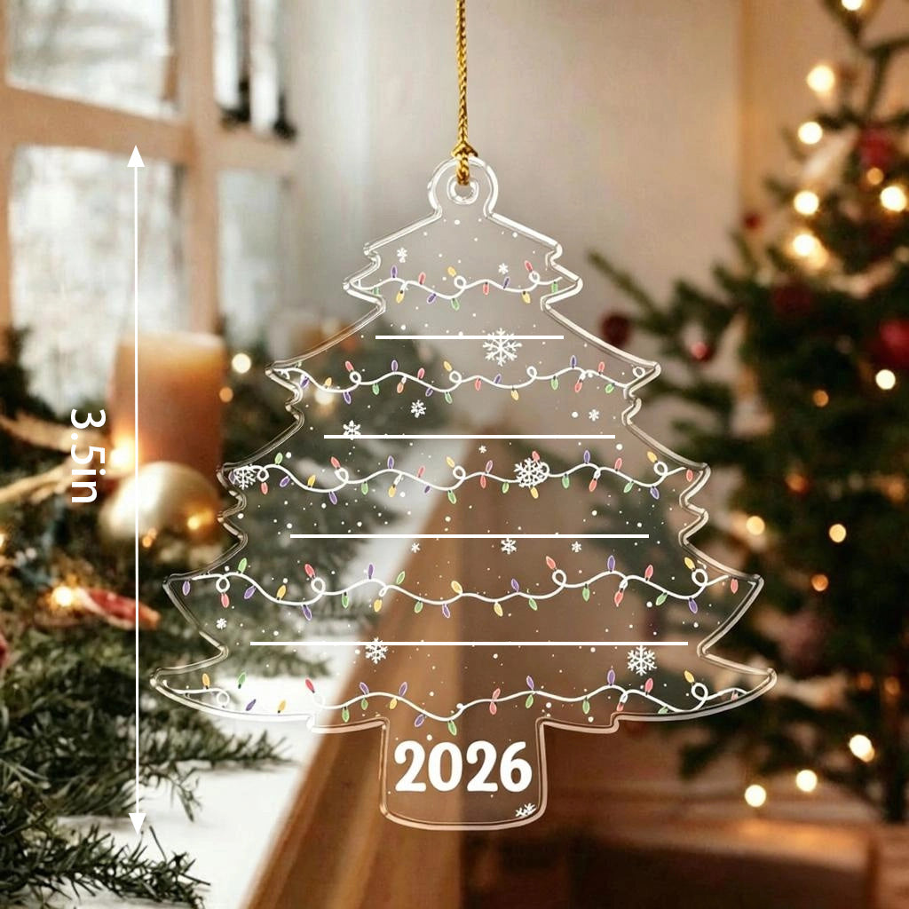 Personalized Pet Photo Christmas Tree Ornament For Dog Cat Pet Lovers