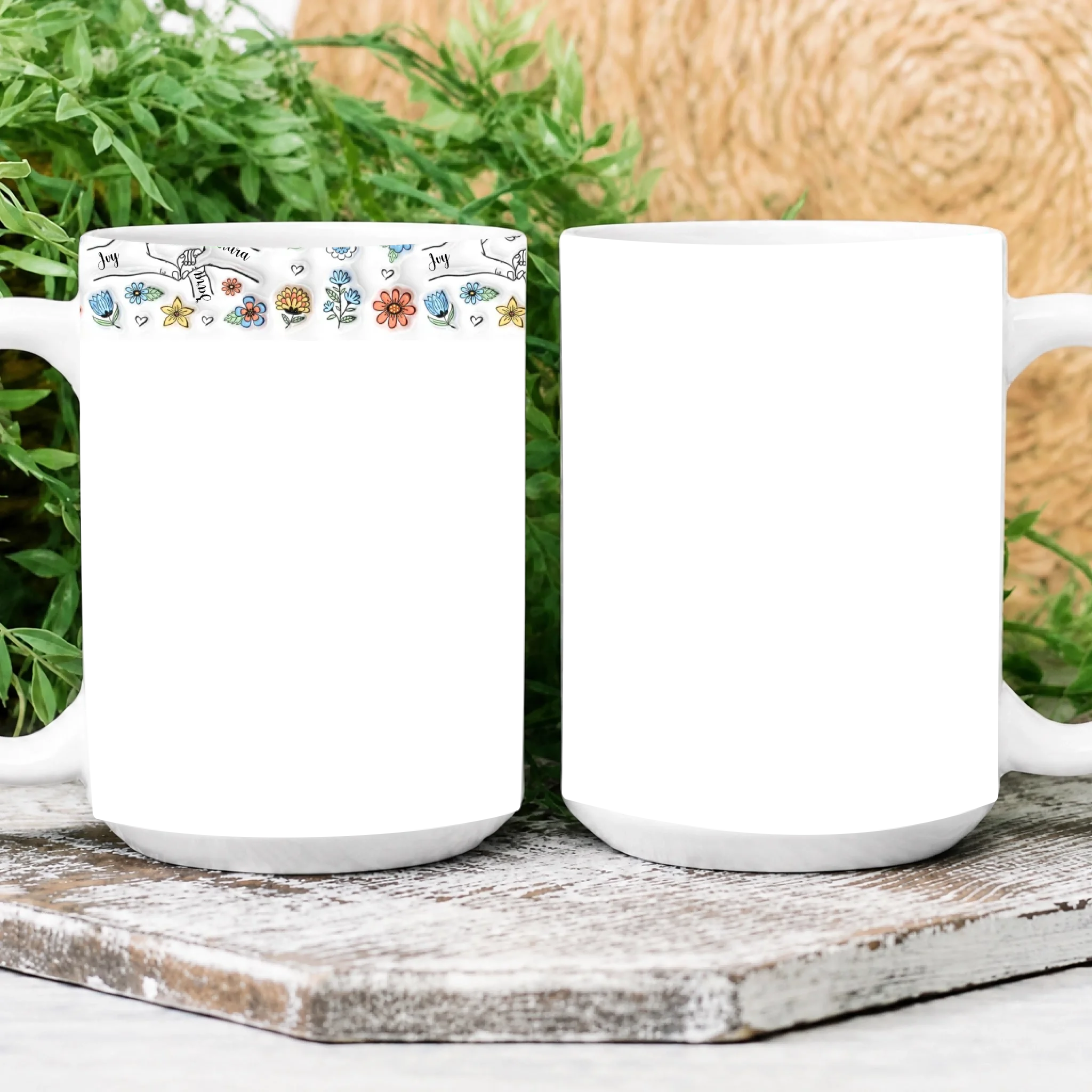 Personalised Mother's Day Mug Holding Hands Keepsake 3D inflated effect Coffee Mug For Mother's Day