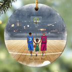 Personalized Christmas Ornament for Basketball Families - Family Basketball Gift