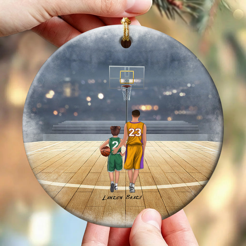 Personalized Christmas Ornament for Basketball Families - Family Basketball Gift