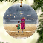 Personalized Christmas Ornament for Basketball Families - Family Basketball Gift