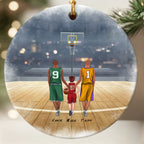 Personalized Christmas Ornament for Basketball Families - Family Basketball Gift