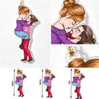Personalized Couple Christmas Ornament – Winter Hugging Pose Acrylic Gift for couple