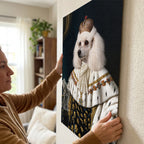 Personalized Vintage Dog Portrait Unframed Canvas Wall Art, Custom Aristocratic Royal Pet Painting Canvas, Gift for Pet lover