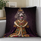 Custom Photo Royal Pet Portrait Pillow Cover For Pet Lovers
