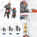 Personalized Christmas Ornament for Motocross Lovers - Dad and Child Dirt Bike Gift