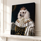 Personalized Vintage Dog Portrait Unframed Canvas Wall Art, Custom Aristocratic Royal Pet Painting Canvas, Gift for Pet lover