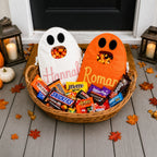 Personalized Halloween Ghost Bag-Trick-or-Treat Canvas Tote Bag for Kids