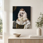 Personalized Vintage Dog Portrait Unframed Canvas Wall Art, Custom Aristocratic Royal Pet Painting Canvas, Gift for Pet lover