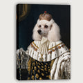 Personalized Vintage Dog Portrait Unframed Canvas Wall Art, Custom Aristocratic Royal Pet Painting Canvas, Gift for Pet lover