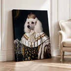 Personalized Vintage Dog Portrait Unframed Canvas Wall Art, Custom Aristocratic Royal Pet Painting Canvas, Gift for Pet lover