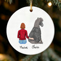 Personalized Girl and Horse Ornament - Custom Name Chirstmas Gift for Horse Lover