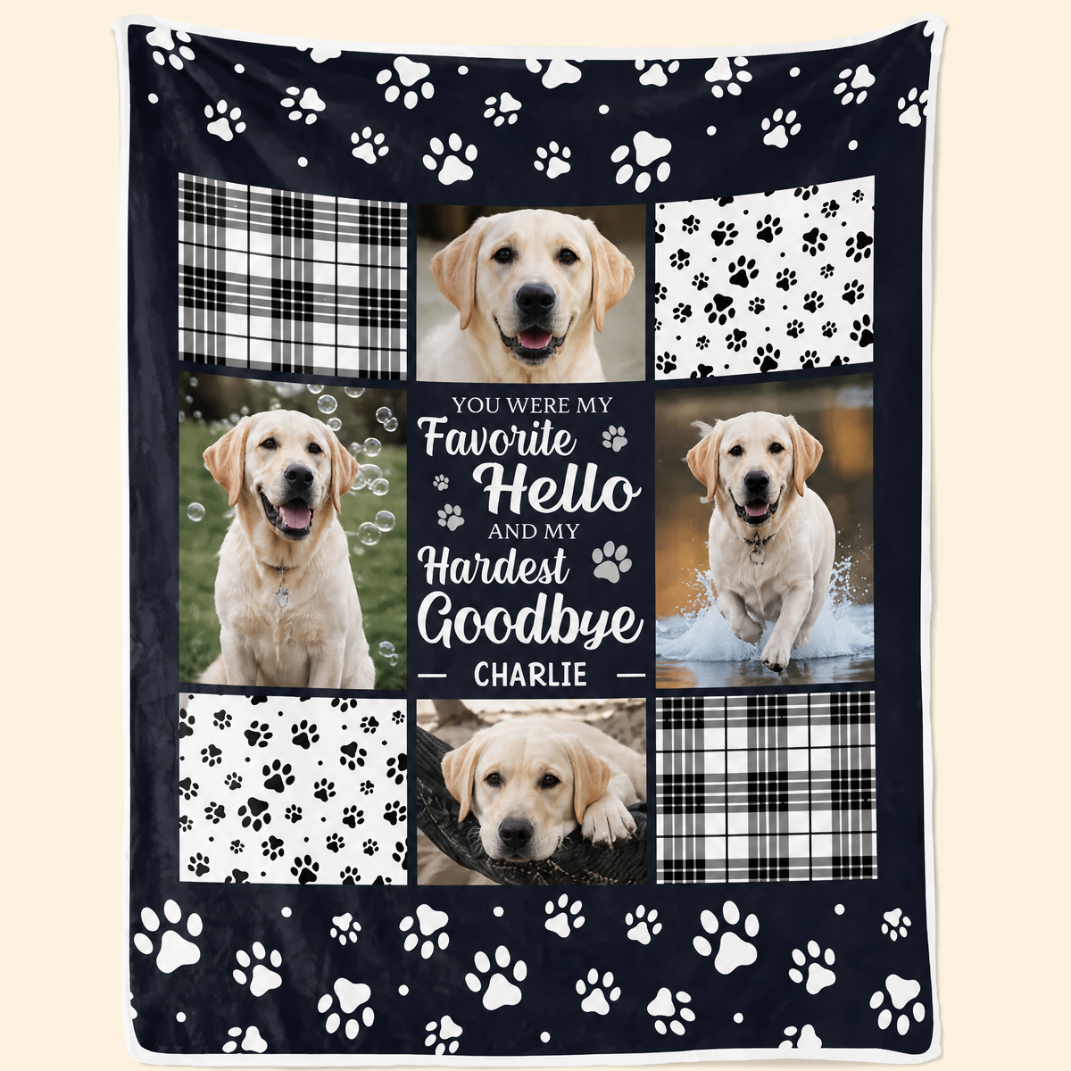 Personalized Pet Photo-Memorial Personalized Custom Christmas Blanket Gifts For Dogs,Cats