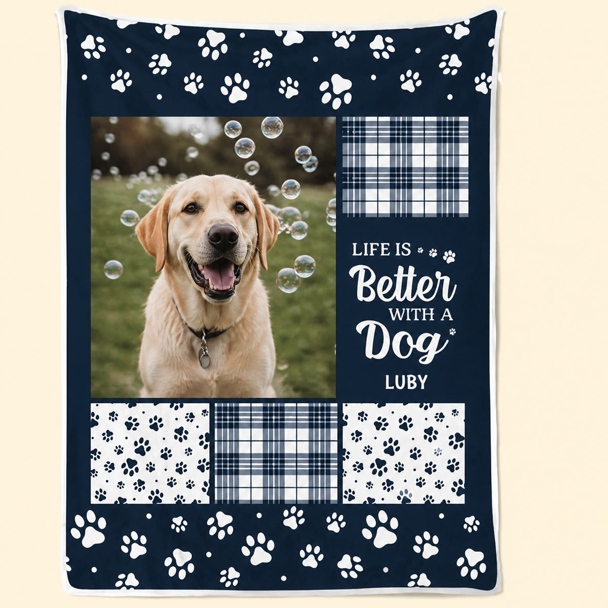 Personalized Pet Photo-Memorial Personalized Custom Christmas Blanket Gifts For Dogs,Cats
