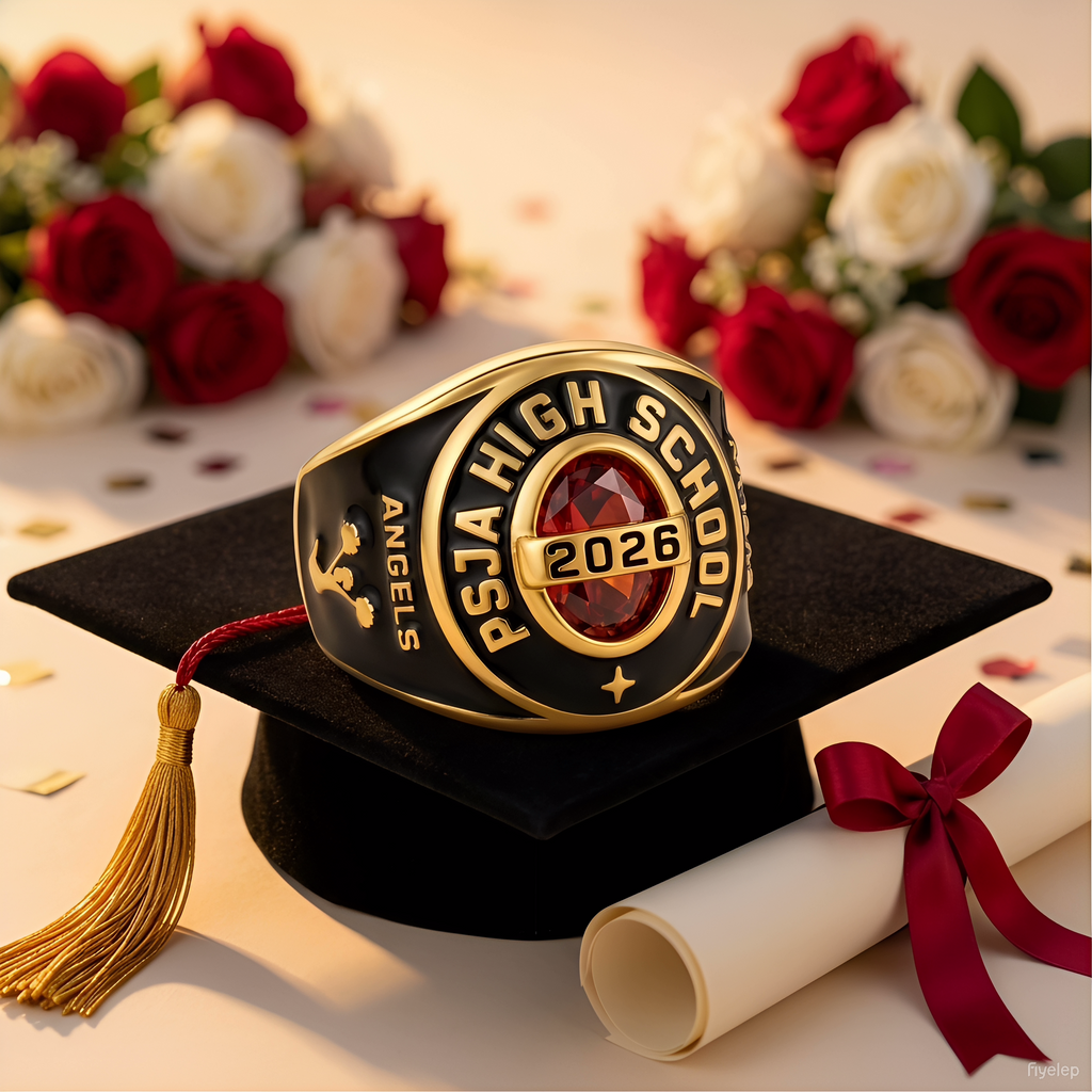 Class of 2026 Graduation Custom Birthstone Class Ring Mementos Graduate Gift