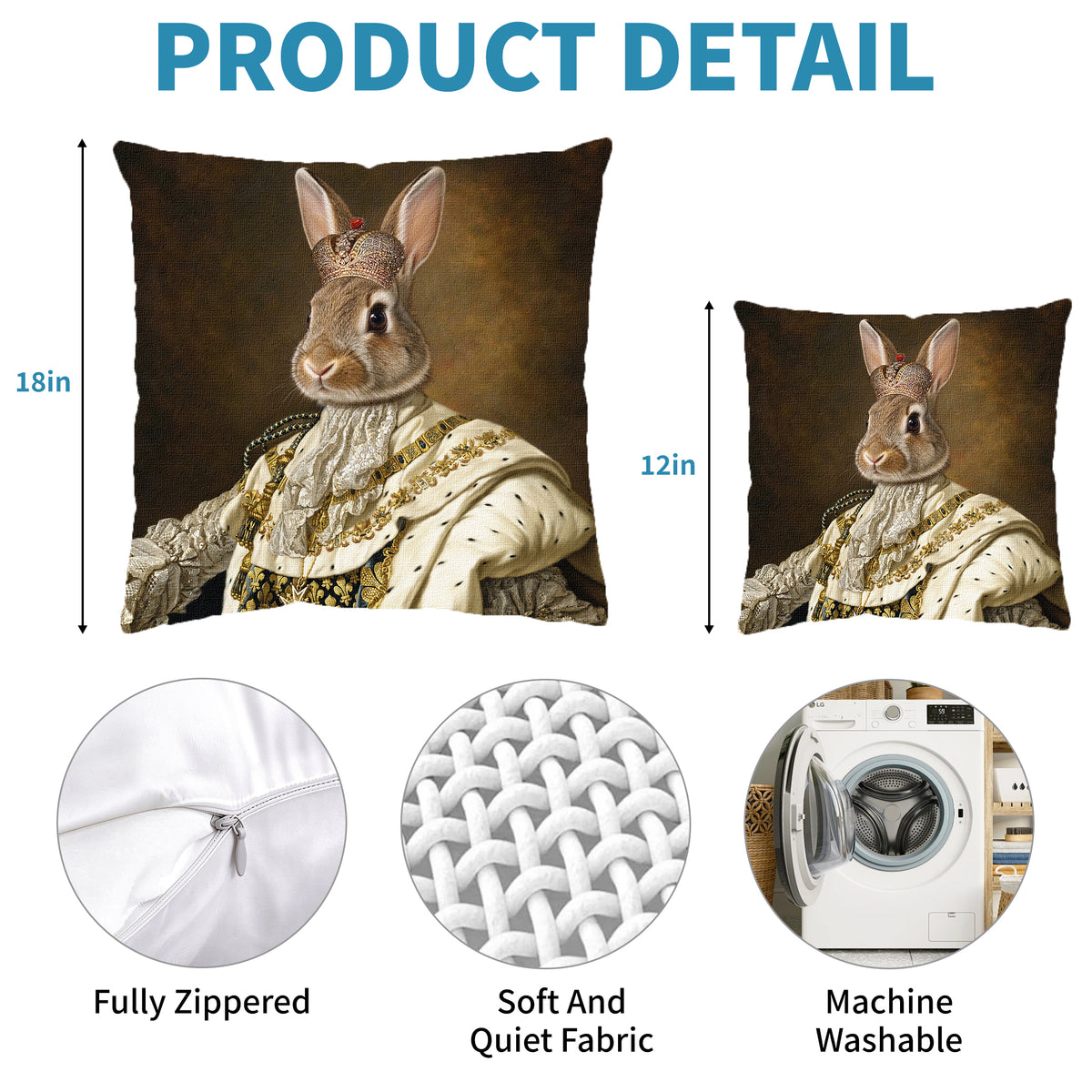 Personalized Pet Portrait Cushion Cover-Custom Memorial Pillowcase Sympathy Gift For Pet  Lovers