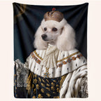Personalized Pet Blanket - Custom Royal Highness Cat & Dog | Throw The Queen Princess Style