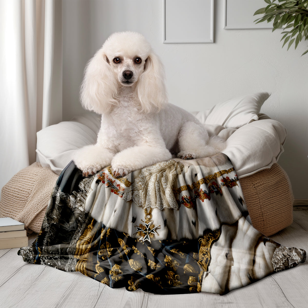 Personalized Pet Blanket - Custom Royal Highness Cat & Dog | Throw The Queen Princess Style