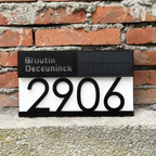 Personalized Home Sign Digital Lights Outdoor LED decoration Street Name Door Logo Gifts