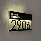 Personalized Home Sign Digital Lights Outdoor LED decoration Street Name Door Logo Gifts