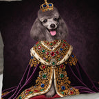 Custom Photo Royal Pet Portrait Pillow Cover For Pet Lovers