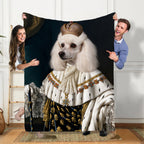Personalized Pet Blanket - Custom Royal Highness Cat & Dog | Throw The Queen Princess Style