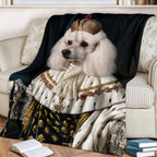 Personalized Pet Blanket - Custom Royal Highness Cat & Dog | Throw The Queen Princess Style
